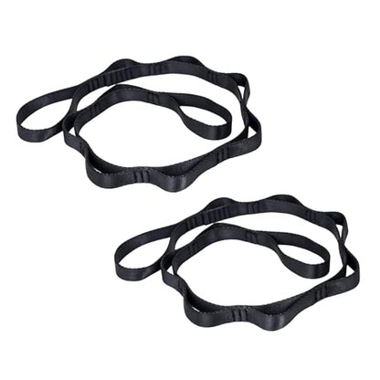 Aerial Yoga Daisy Chains,SGS Certified, 1.1m Aerial Straps 2PCS | 7885 lbs Breaking Load Extension Daisy Loops,3.6ft Adjustable Straps for Aerial Silks, Lyra Hoop,Trapeze & Yoga Hammock Swing