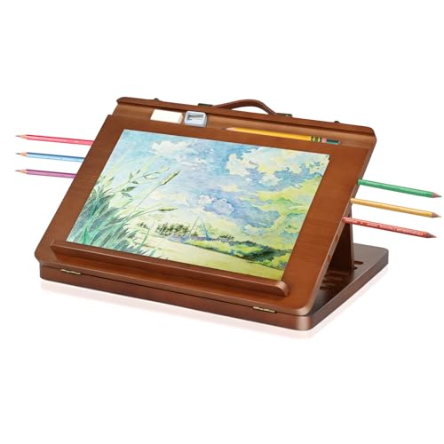 CEIJE Lightweight Drawing Easel for Artists – Portable Lap Drawing Stand for Small Canvases, Ideal for Sketching, Painting & Travel, Comfortable for Extended Use