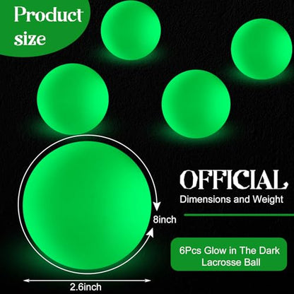 Soulchen Glow in the Dark Lacrosse Balls Official Size Night