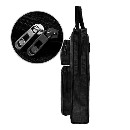 Students' Water-Resistant Portfolio Tote for Art Supplies - 8K Drawing Board Carry Shoulder Bag - Durable Portfolio Case - color: #3，Black