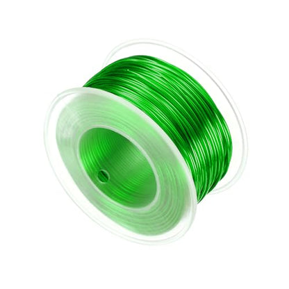 HARFINGTON 18 Gauge Aluminum Craft Wire 1.0mm 98.5ft Flexible Bendable Anodized Metal Jewelry Sculpting Wire for Jewelry Making Modelling Craft DIY, Green - color: Green, size: 30M x 1.0mm