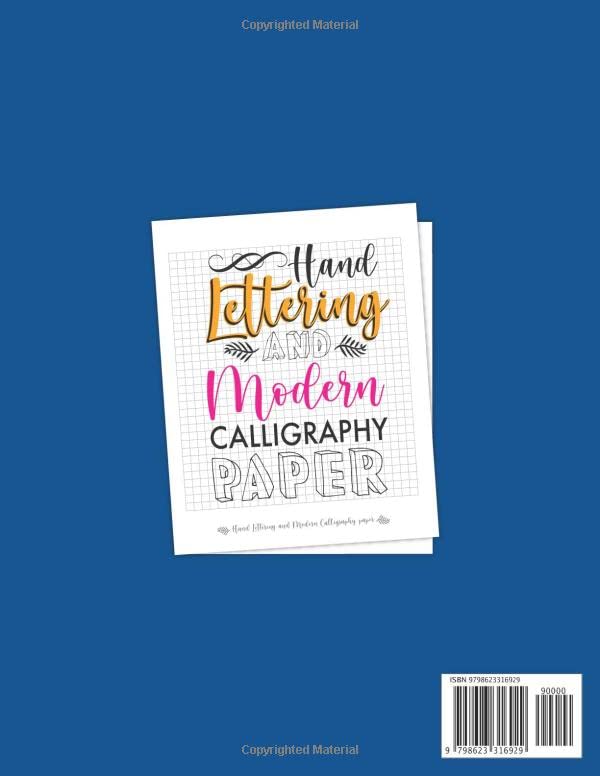 Hand Lettering and Modern Calligraphy Paper: Practice book ( grid sheets ) for hand lettering