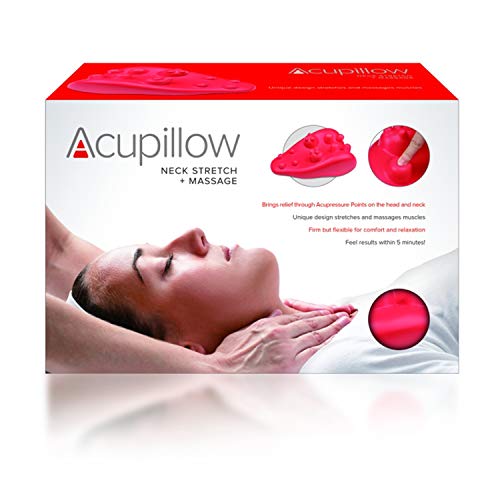 Full Back Stretch Massage Trigger Point Chiropractic Pillow by Acupillow - Cervical and Lumbar Traction Stretcher Device - Myofascial Release of Pressure Point - Neck and Back Pain (Original) - style: Original