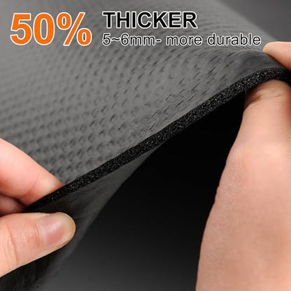 Bike Mat,Treadmill Mat,Compatible for Elliptical,Exercise Bikes, Stationary Cycles,Spin Bike,Under Exercise Bike Trainer Pad for Indoor Stationary Gym Fitness Equipment Hardwood Floor Protector - size: 47.3" x 23.6"