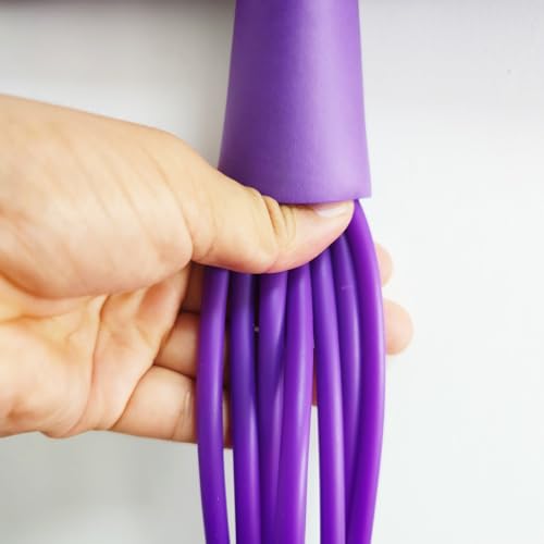 8 Tube Resistance Band with Handles,Multifunction Fitness Equipment,Durable TPE Tension Rope for Full-Body Workout, Abdomen,Waist,Arm,Leg - color: Purple