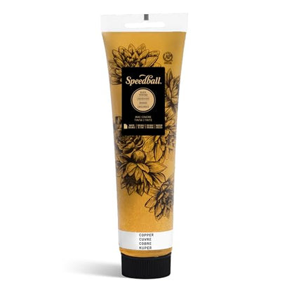 Speedball Water-Soluble Block Printing Ink, 5-Ounce Tube (Copper) - color: Copper, size: 5 fl oz