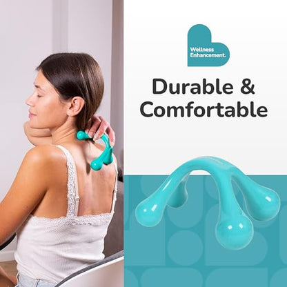 BioSwiss Handheld Full Body Massager, 4-Leg Pressure Point Massage Tool for Back, Neck, and Shoulder, Portable Manual Massager - style: Full Body