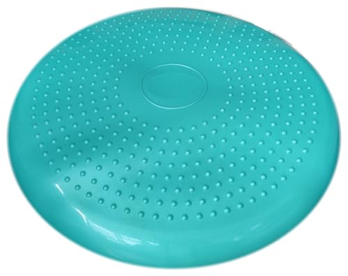 AppleRound Stability Cushion + Pilates Ball, 1 of Air Stability Wobble Cushion Bundle with 1 of 9-inch Pilates Ball - Pump Included
