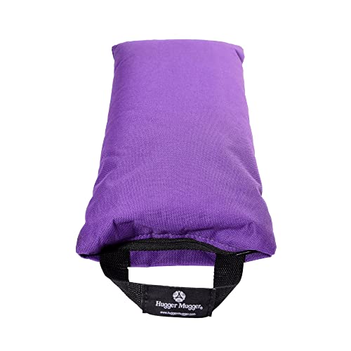 Hugger Mugger 10lb Yoga Sandbag - Adds Weight to Your Poses, Zipper Cover, Sturdy Handle, Silica Sand Filling, Durable Material - color: Purple