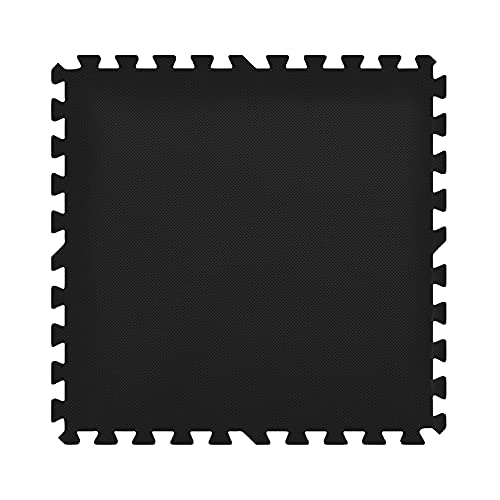 Flooring Inc's Puzzle Exercise Mats, EVA Foam Interlocking Floor Mats for Protective, Cushioned Workout Flooring for Home and Gym Equipment, Multiple Sizes & Colors - color: Black, size: 1/2" Thick