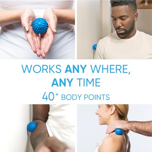 Dr. Cohen’s Heatable Deep Tissue Massage Ball Mini - acuBall Trigger Point Massage Therapy for Myofascial Release - Spiky Foot Massager Ball - Effective Back Massager Ball for Targeted Pain Relief - color: Acuball Mini