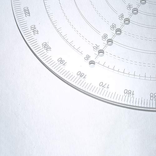Round Center Finder Compass Clear Acrylic Lathe Centering Tool Circle Gauge for Drawing Circles Wood Turning Lathe Work Tool Circles Diameter