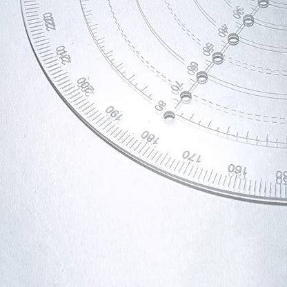 Round Center Finder Compass Clear Acrylic Lathe Centering Tool Circle Gauge for Drawing Circles Wood Turning Lathe Work Tool Circles Diameter