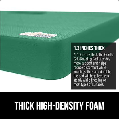 GORILLA GRIP® Extra Thick Foam Kneeling Pad for Gardening, 17.5x11 Grass - color: Grass