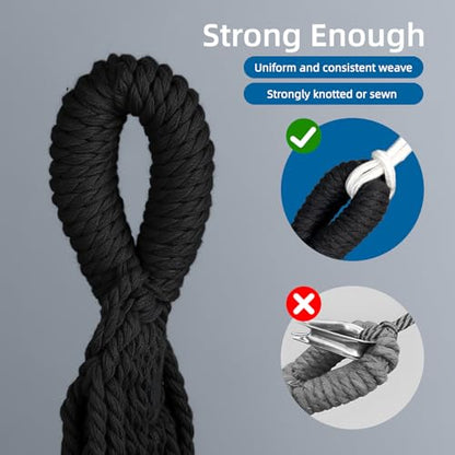 Brazilian Style Double Hammock with Fringe, 2 Person Patio Hammock for Backyard & Indoor Relaxation, Soft Breathable Fabric, Easy Setup with Straps & Carry Bag, 360 lbs Capacity - color: Black
