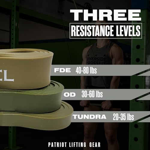 Pull Up Assistance Bands for Working Out - Resistance Bands Set for Men, Exercise, Workout, Fitness, Strength, Weightlifting, Training, Powerlifting, Stretch, Crossfit WOD - color: Set of 3 Bands