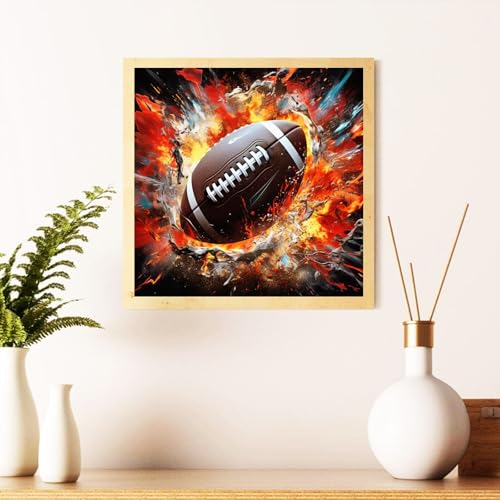 Football Diamond Art Kits for Adults, Diamond Painting Kits 14x14 Inch | Diamond Painting Kits for Adults Beginners, Gem Art, 5D Full Drill, DIY Arts and Crafts for Gift Home or Decor - color: Style 64