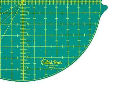 The Quilted Bear Rotating Cutting Mat - Circular 14" x 14" Self Healing 360° Rotating Craft Cutting Mat with Innovative Locking Mechanism for Quilting, Sewing, Dressmaking & Crafts (Green) - color: Green