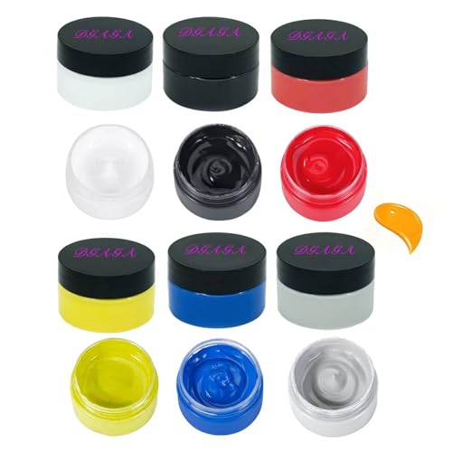 DGAGA Chalk Paste Chalk Paste Paint for Stencils Self Adhesive Stencils Paint Screen Printing Ink for Mesh Transfer,Stencil Paste for Painting on Wood Canvas,Glass,Chalk Arts,Crafts,DIY Home Decor - color: Six Colors