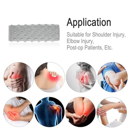1Pc Arm Sling Padding for Neck Arm Sling Strap Cushion Neck Pad Cushions Shoulder Brace Carry Strap Pads Elbow Wrist Injury Support Strap Padded Women Men Minky Dot Light Gray - color: Minky Dot Light Gray-1pc