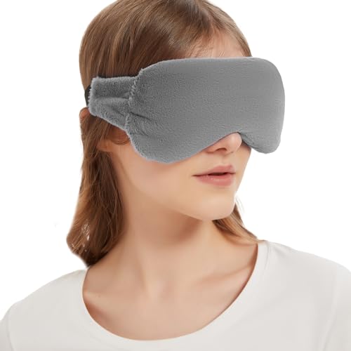 Weighted Eye Pillow for Yoga, Moist Heat Mask for Dry Eyes(Grey) - color: Eye Mask04-grey