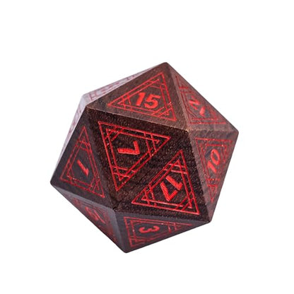 Wooden DND Dice Set Bubinga Wood Polyhedral Dice for Tabletop Games - color: Bubinga Wood-hx
