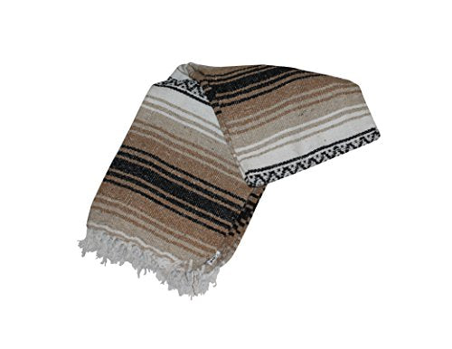 Canyon Creek Mexican Style Falsa Yoga Blanket (Brown) - color: Brown
