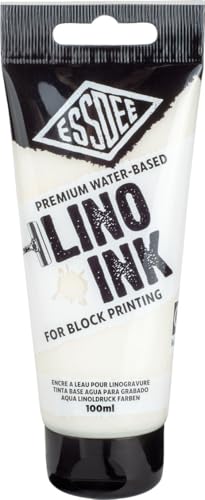 Essdee Premium Quality Block Printing Ink (White 100 ml) - color: White