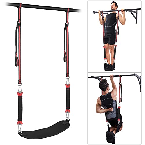 Pull Up Assistance Bands with Fabric Feet/Knee Rest, Heavy Duty Pull Up Resistance Bands, Pull up Assist Bands Pull-up Exercise Band for Chin-up Workout, Body Stretching - style: Two feet 400lbs
