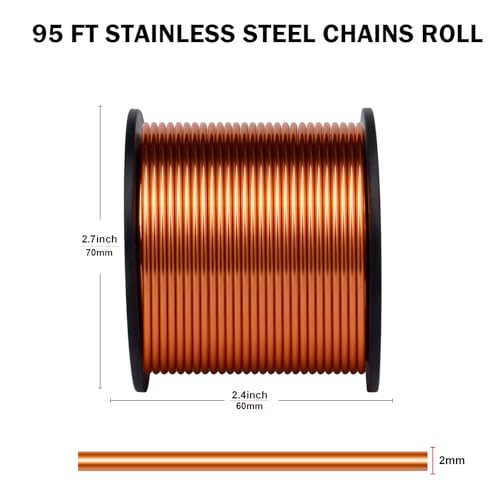14 Gauge Aluminum Wire for Craft 95FT Copper Bendable Aluminum Wire Bulk | 2mm Flexible Aluminum Armature Crafting Wire Roll for Sculpting DIY Jewelry Making - color: Copper, size: 14 Gauge