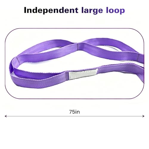 Stretching Strap with 10 Loops Non-Elastic Yoga Strap for Physical Therapy Pilates Dance Gymnastics Stretch Band for Daily Flexibility Routine at Home Gym Travel Includes Exercise Guide