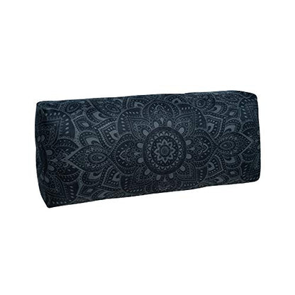 yogadesignlab | The Yoga Bolster | Comfortable, Supportive Eco-Friendly Luxury Yoga Cushion | Recycled Plastic Bottle Microfiber | Natural Cotton, Foam Filling