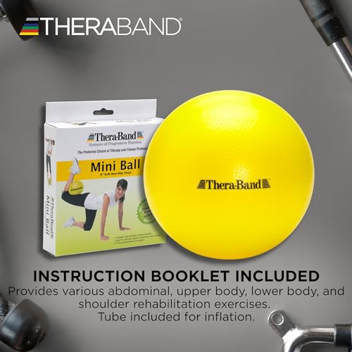 THERABAND Mini Ball, Small, Yoga, Exercise, Balance, Physical Therapy, S - style: Original