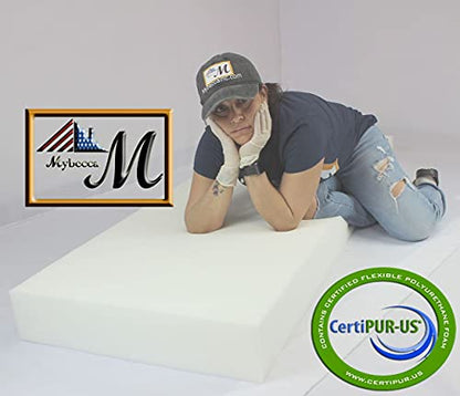 Mybecca Upholstery Foam Cushion Sheet High Density,4H x 24 W x 72 L - color: White, style: 4x24x72