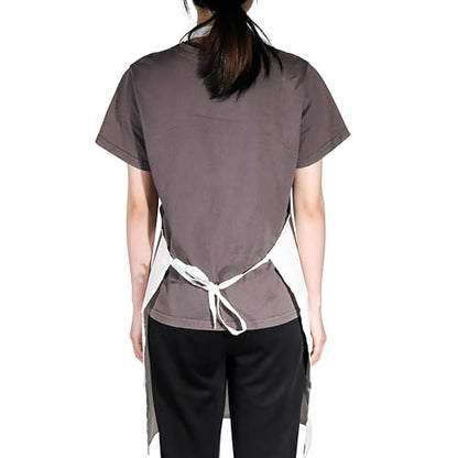WZMPA Artist Painters Apron With Pockets - It's A Good Day to Make Art - Adjustable Apron for Teacher, Lover, Student Gift - color: Make Art F White