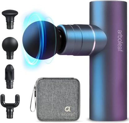 arboleaf Mini Massage Gun Deep Tissue, Portable Percussion Muscle Massager - color: Medium Gray
