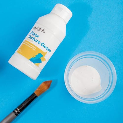 Mont Marte Premium Clear Texture Gesso Acrylic Medium 8.45oz (250ml) - size: 8.45 Fl Oz (Pack of 1)