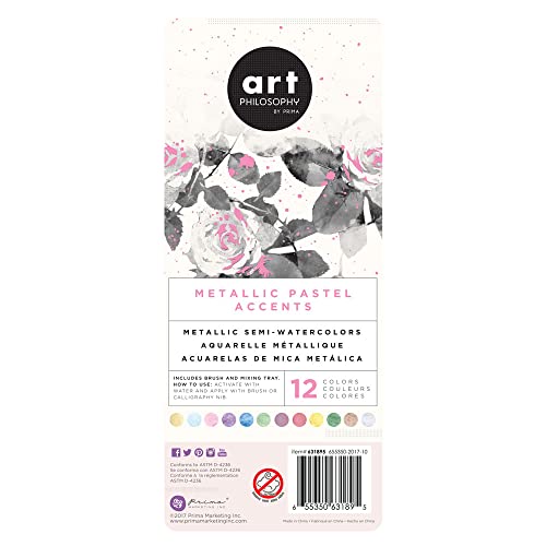 Prima Marketing 655350631895 Metallic Accents-Pastels