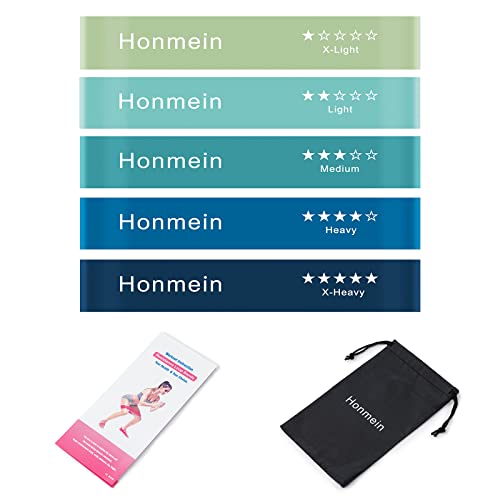Resistance Bands for Working Out,Exercise Bands with 5 Resistance Levels - color: Blue