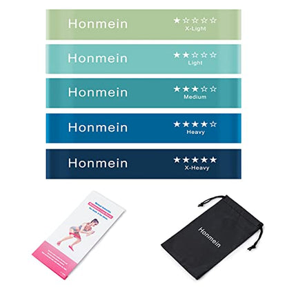 Resistance Bands for Working Out,Exercise Bands with 5 Resistance Levels - color: Blue