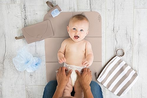 Ubbi On-the-Go Diaper Changing Baby Mat, Taupe - size: 16 x 21 Inch, style: Taupe Changing Mat