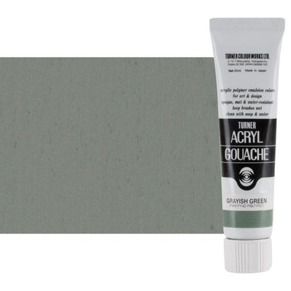 Turner Colour Works Acryl Gouache Artist Acrylic Paint - Single 20 ml Tube - Grayish Green - color: Grayish Green, size: 0.7 Fl Oz (Pack of 1)