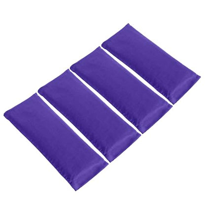 4 Pack Scented Sateen Eye Pillows, Purple with Lavender Oil - color: Purple With Lavender Oil