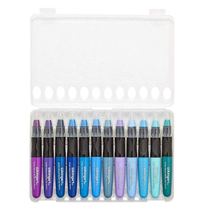 KINGART Mixed Media Gel Stick Crayons, Vibrant, Set of 48-Colors | Water-Soluble Gel Crayons, Smooth Blend, Works on Paper, Wood & Canvas, Odorless, Non-Toxic, Storage Case Included