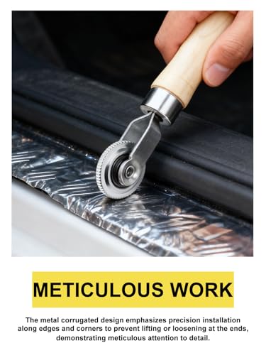 2 Pcs Sound Deadening Roller, Bearings Equipped Automobile Insulation Application Roller, Car Audio Sound Deadening Roller Seam Roller