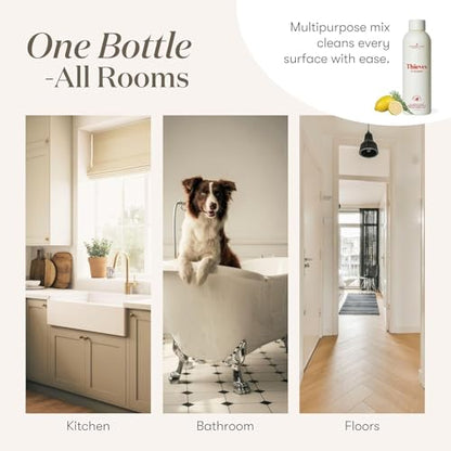 Young Living Thieves Household Cleaner Natural Cleaning Solution, Non-Toxic, A Safely Clean and Healthy Home, Effective for Household Surface - 14.4 fl.oz. - 2 bottles - size: 14.4 Fl Oz (Pack of 2)