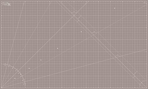 Elan Cutting Mat 36x60 Black & Taupe, Extra Large Self Healing Cutting Mat 36 x 60 Inch, 5-Ply Craft Board Black, Hobby Board for Sewing and Quilting - style: 60 x 36"