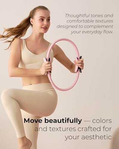 Pilates Kit | Pilates Equipment Set for Home Workouts | Accessories & Guide - color: Pink, style: Essential Kit - 3PC