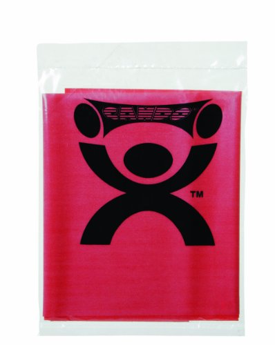CanDo Singles Low Powder Exercise Band, 4-foot singles, Red: Light - color: Red: Light, size: 4 foot singles