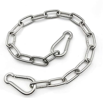 Heavy Duty Stainless Steel Chain 550LB Capacity for Punching Bags Hanging Chair Hammocks Swing Trapeze Yoga - size: 4MM